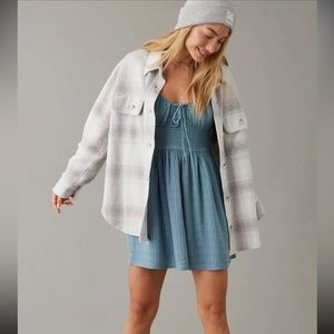 AE SMOCKED CORSET MINI DRESS